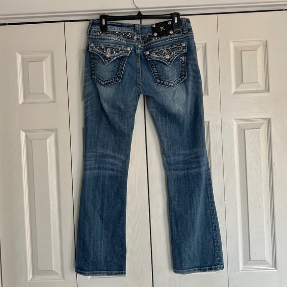 MISS ME Women's Medium Wash Boot Cut Denim Jeans ~ Ladies Size 30 - Picture 2 of 9